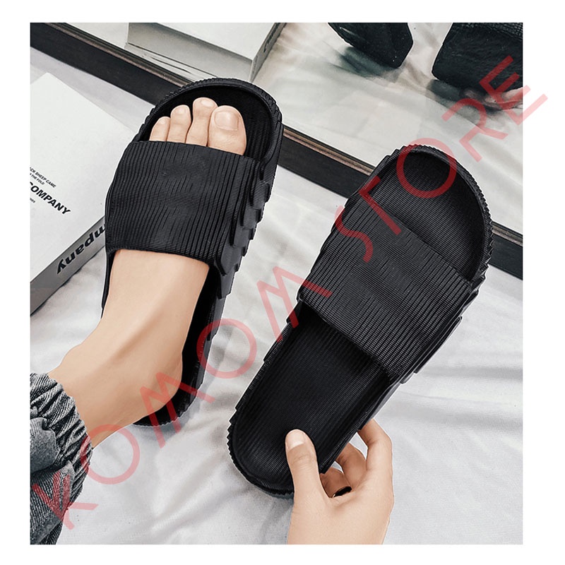 2023 KOMIN-Sandal Pria Selop Karet EVA Sendal Slop Putih Sandal Slide Sandal Slip On Lmport Unisex SIZE 36-44