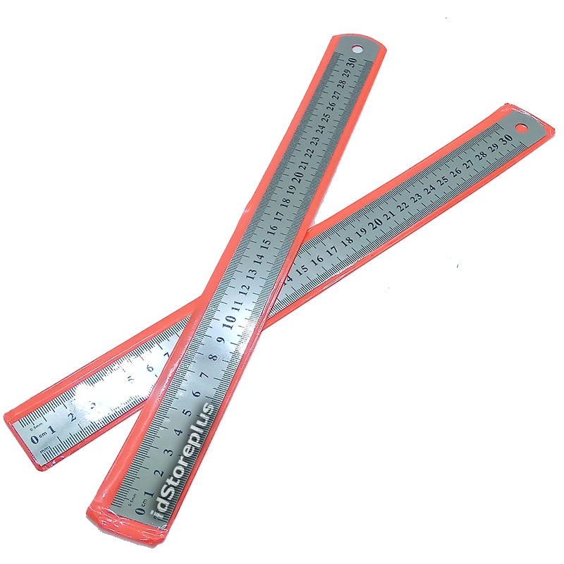 

Penggaris Besi 30cm Mistar Garisan Besi Penggaris Stainless Ruler 30cm