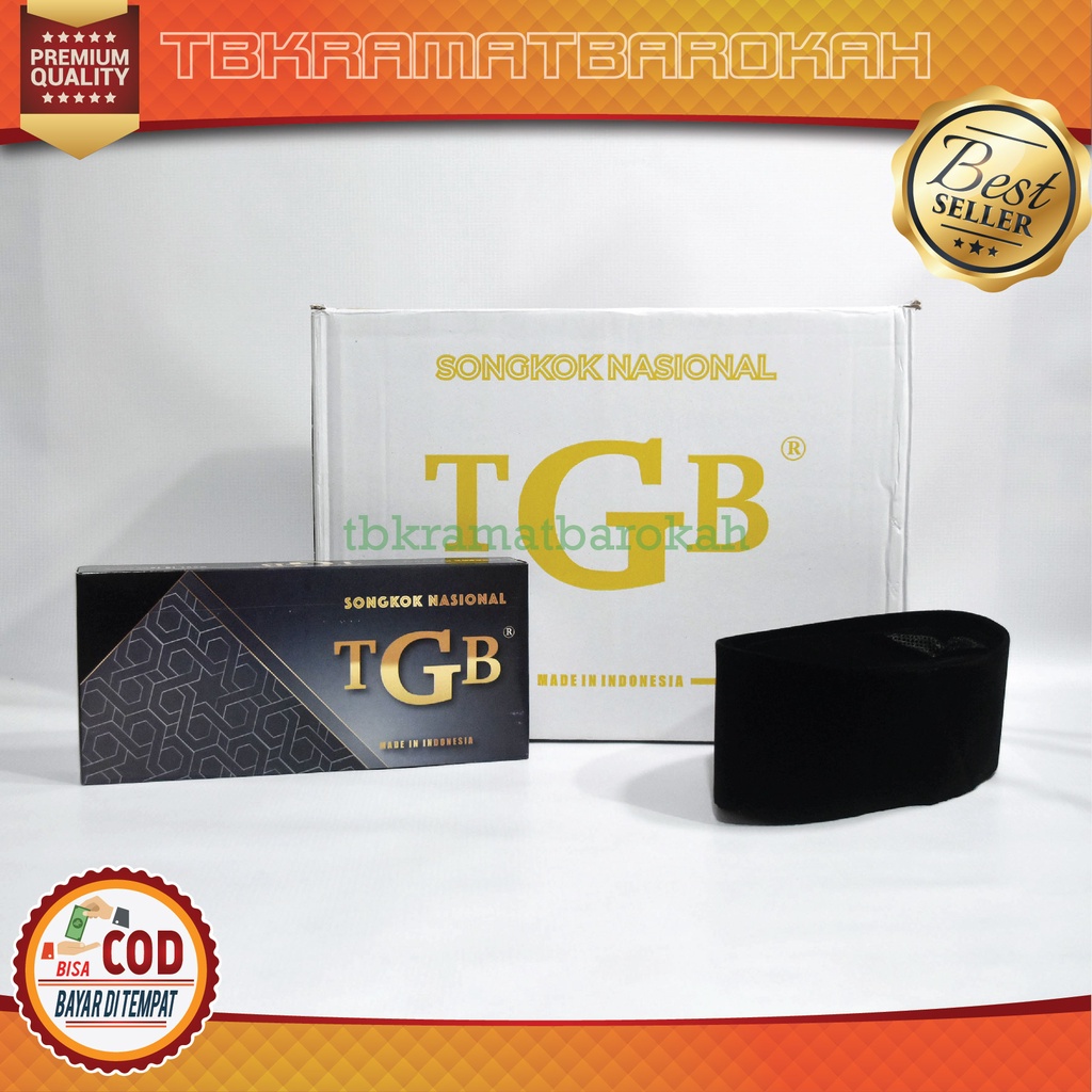 Songkok TGB ORIGINAL No 5 6 7 8 9 Tinggi Model AC Peci Dewasa Hitam Anak Kopiah Kopyah Rajut Polos H