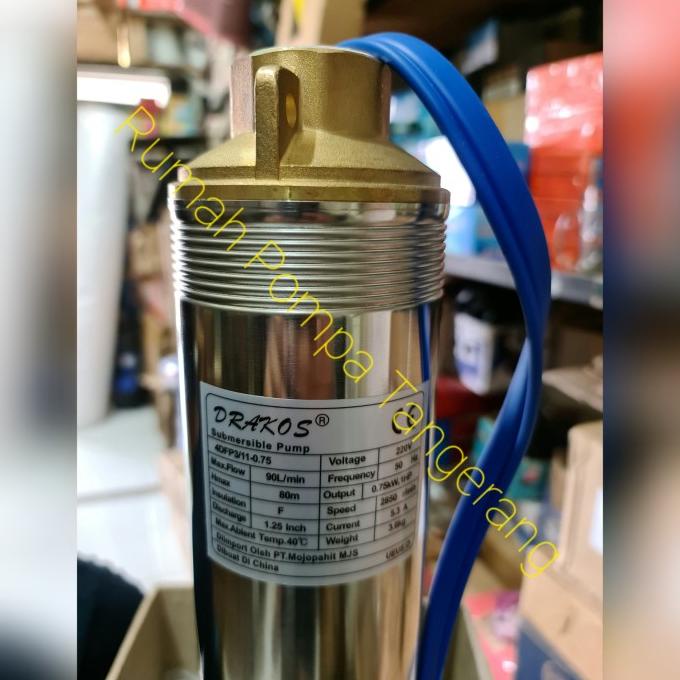 Pompa Air Satelit Submersible Drakos 1Hp 4" Plus Control Box