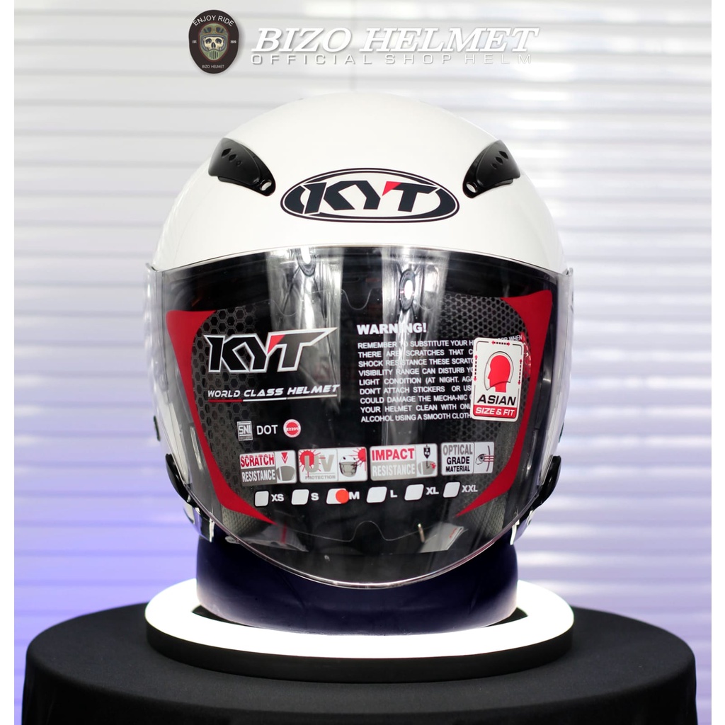 Helm KYT GALAXY FLAT R HALF FACE ORIGINAL