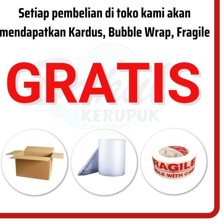 

(D-2.T✪) Kerupuk Mentah Krupuk Puli Beras Cemilan Makanan Ringan Kemasan 200 Gram premium