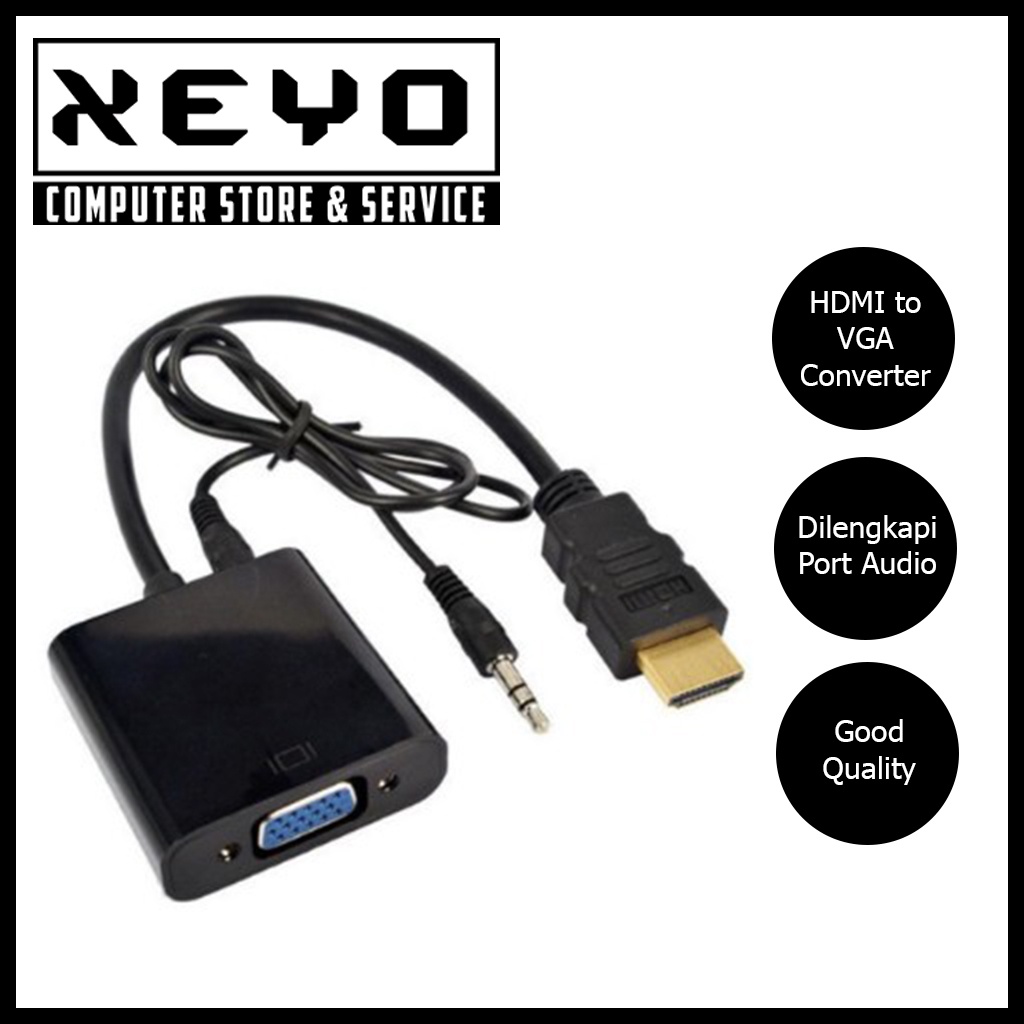 HDMI Converter HDMI to VGA Active Adapter Cable Conversion