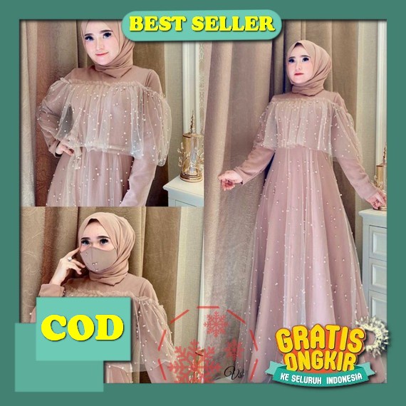 Maxy Mute/Gamis/Gamis Brukat/Gamis Formal/Gamis Pesta/Gamis Cantik/Gamis Murah/Gamis Terbaru Gamis T