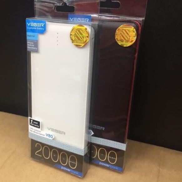 ৲ Powerbank power bank pb slim veger 20000mah 20.000mah 20000 mah 20.000 20rb 25000mah 25000 お