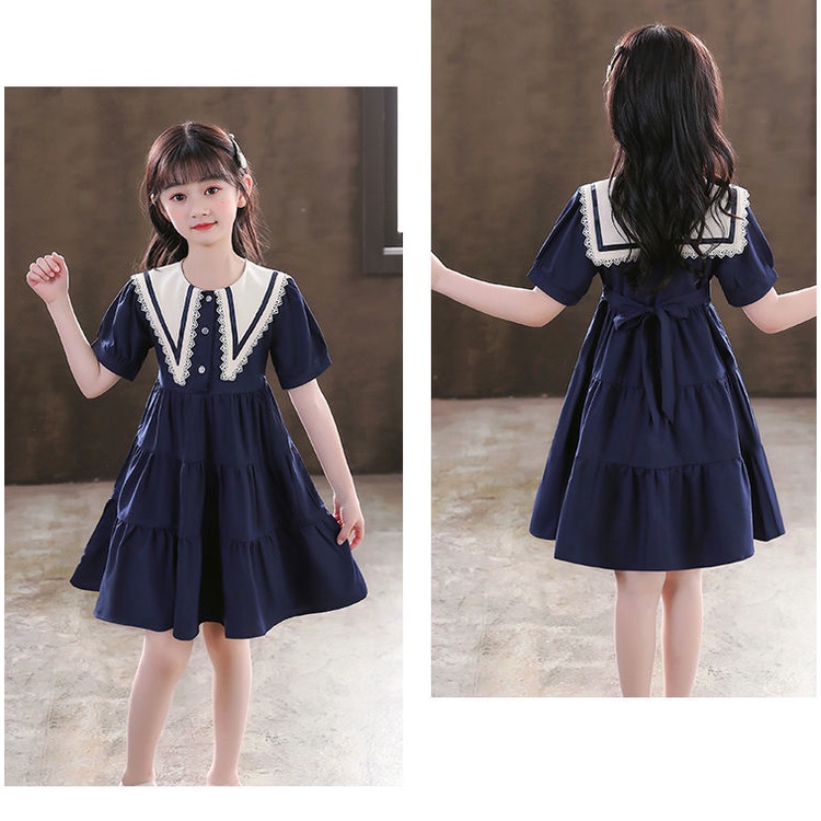 Dress Anak Perempuan Teen EMMA Baju Gaun Remaja Perempuan dengan kerah Import