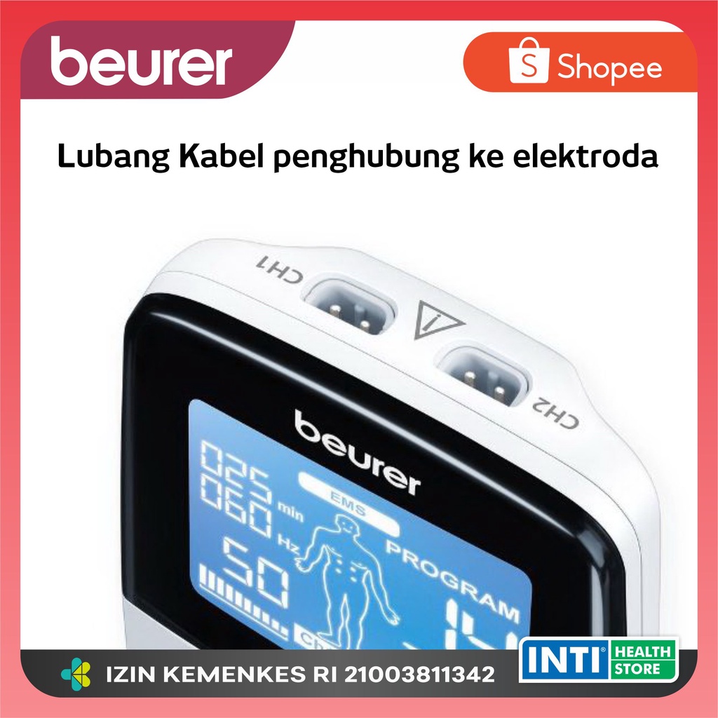 BEURER | 3in1 Digital TENS EMS MASSAGE EM49 | Terapi Otot Syaraf Pijat | Stimulator