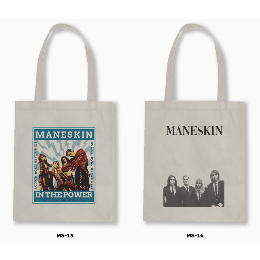 TOTE BAG BLACU - MANESKIN 1