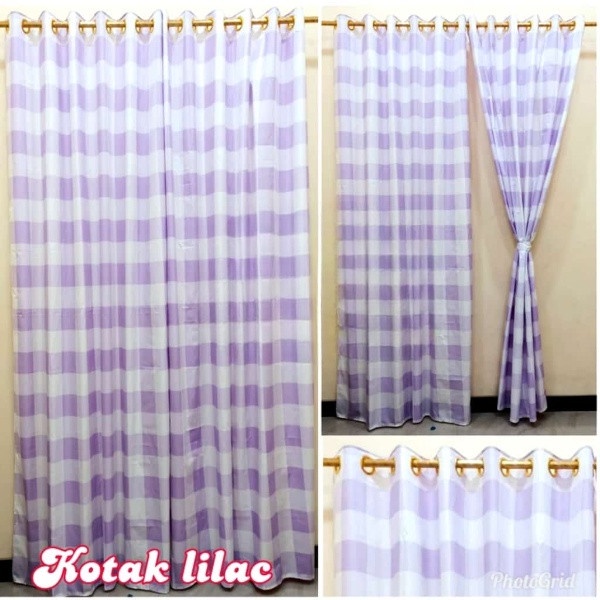 Galeripuko - GORDEN PINTU SMOKRING 12 LUBANG KOTAK EMILY LILAC