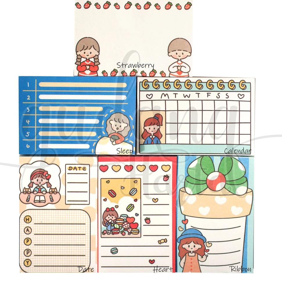 

⇋ Memo Mini Planner Isi 100 Memopad Agenda Lucu DIY Scrapbook GH 301268 ⇅
