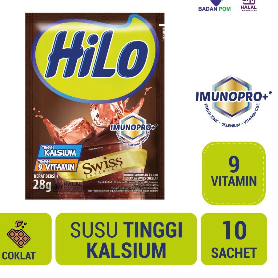 

Hilo Swiss Chocolate 10 sachet - Minuman Cokelat