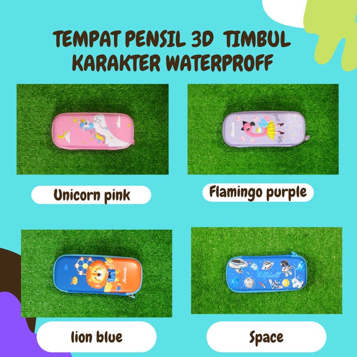

KOTAK PENSIL 3D TIMBUL TEMPAT PENSIL ANAK LAKI/PEREMPUAN WATERPROFF