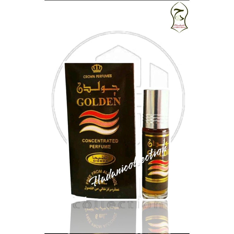 Parfum Dobha roll 6ml original GOLDEN/ Parfum Arab Dobha ROLL 6 ml Original