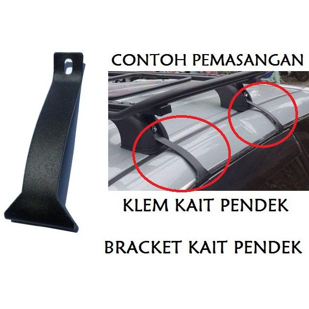Kualitas Premium.. Malang Roofrack Penjepit Lis Pintu Bracket Rak Roof Rack 4pcs 09