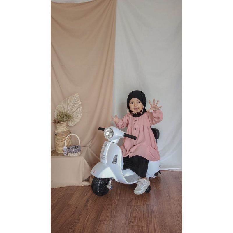 Dress Long Sleeve Mayesha Princess 3-6 tahun Premium / Baju Atasan Anak Perempuan Mayesha