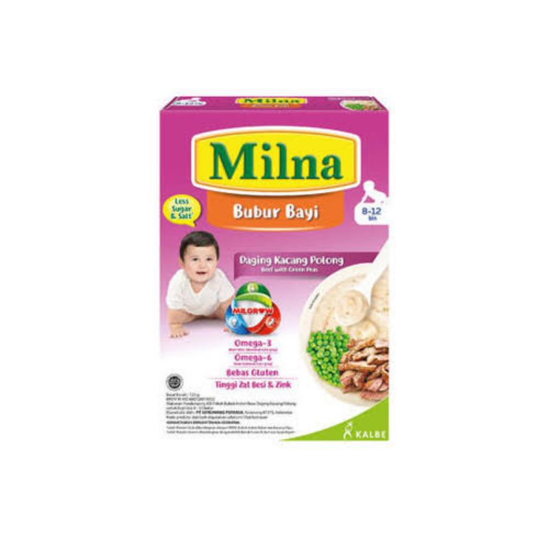 Milna Bubur Bayi 8 Bulan 120g / Bubur Bayi / Makanan Bayi