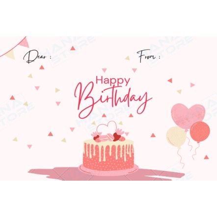 [littlecrab] Tambahan Packing Kartu Ucapan Birthday Ulang Tahun Notes Pesan Greeting Card Aesthetic Simple