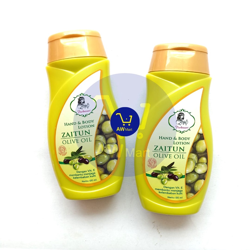 HAND BODY LOTION PURBASARI ZAITUN OLIVE OIL 100ML - HAND &amp; BODY LOTION