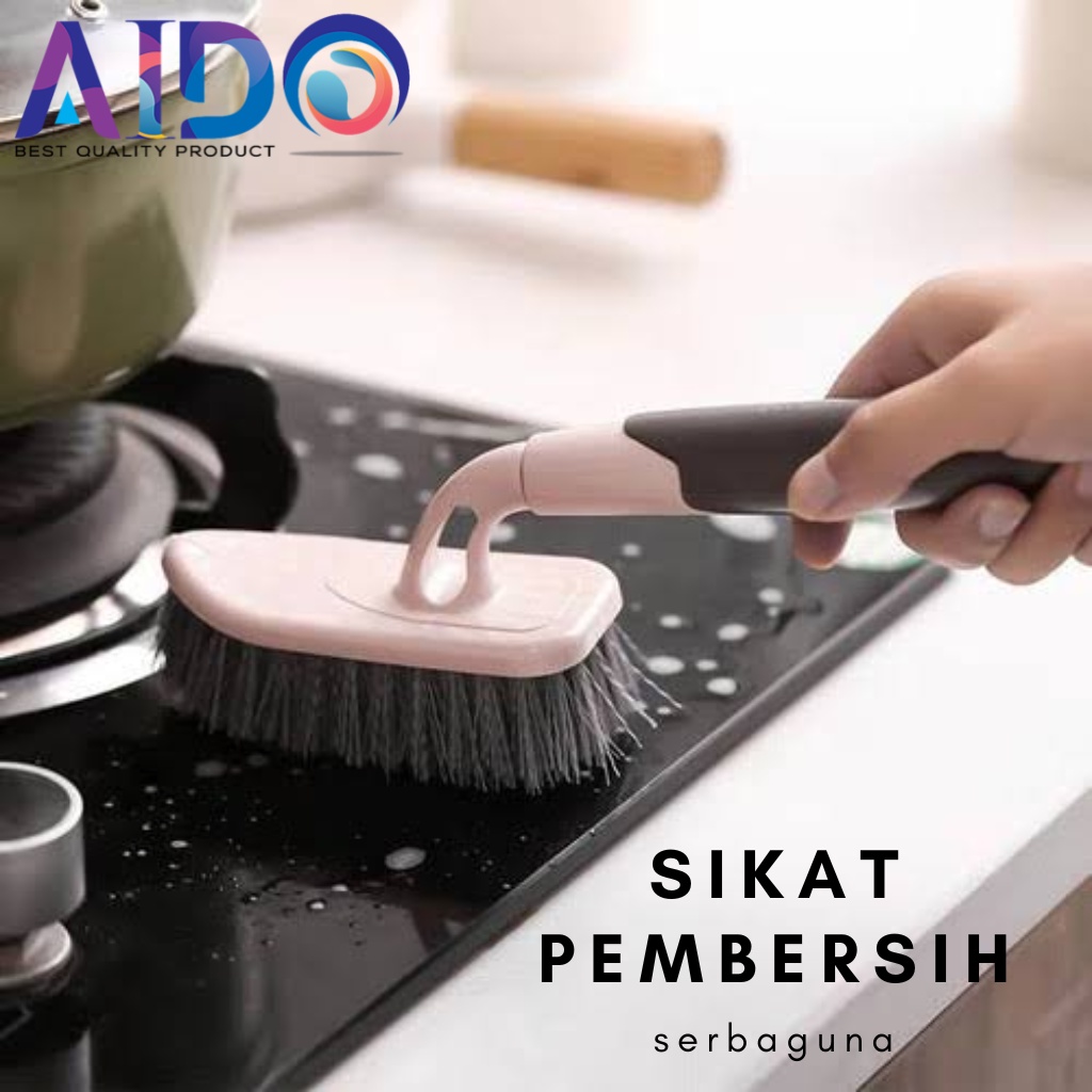 Aido Sikat Pembersih Sikat Lantai Sikat Dinding Sikat Kamar Mandi Baju Sepatu Alat Dapur Pegangan Handle Panjang Sikat Serbaguna