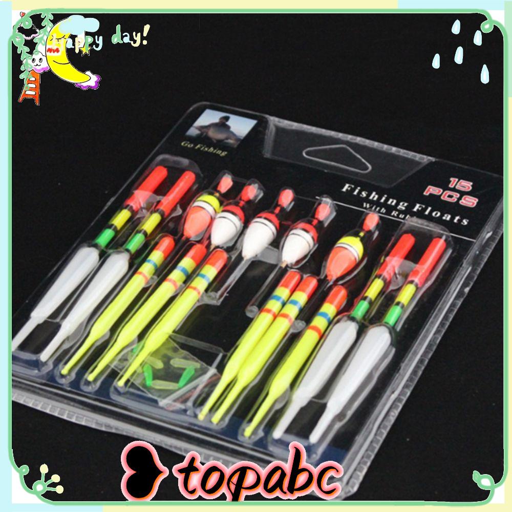 Top 15Pcs Slip Pelampung Pancing Ikan Kecil Baru Tahan Lama Drift Tube