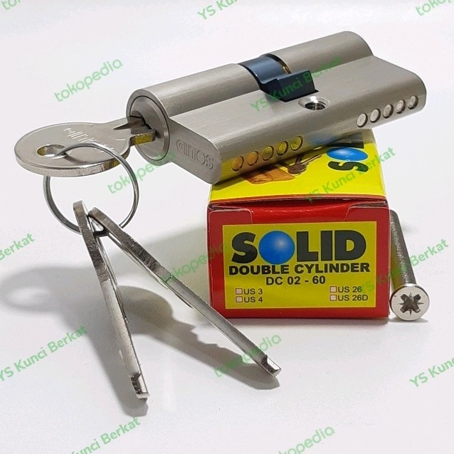 Gagang Silinder Solid Dc 02-06 / Kunci Solid - Kunci Pintu Solid