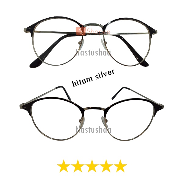 Kacamata Photocromic Korea / Anti UV 2 In 1 Potokromik Photochromic Wanita Pria Bingkai Oval Kekinian Unisex NOCASE