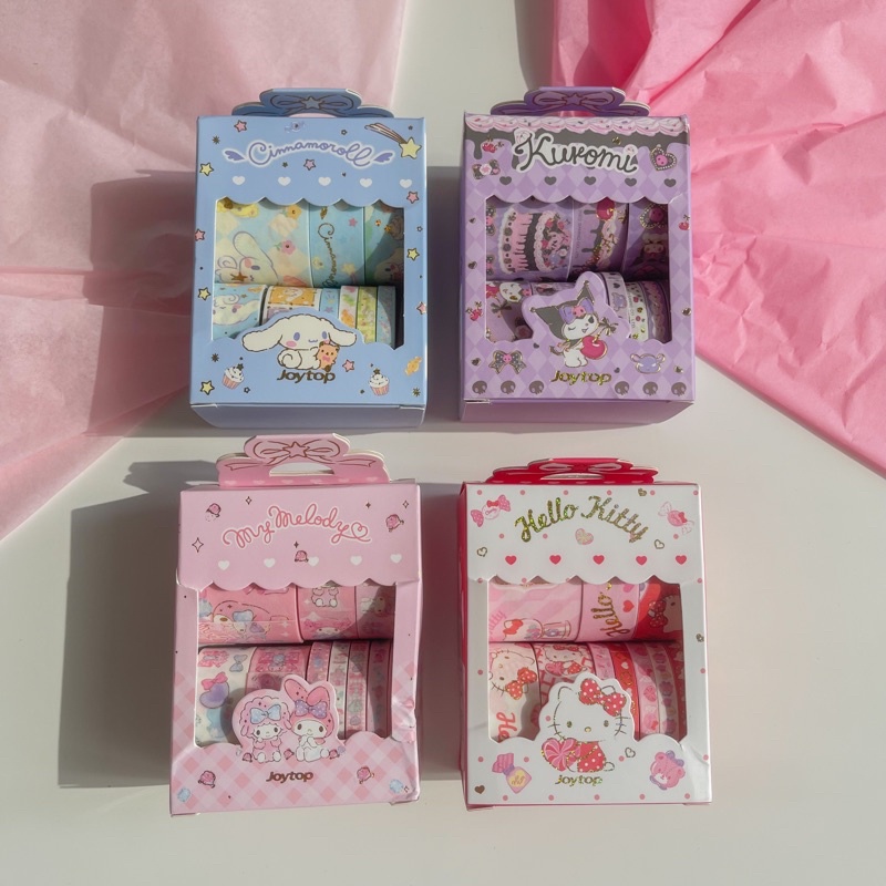 Jual washi tape 1 set 10 roll sanrio solatip set termurah lucu