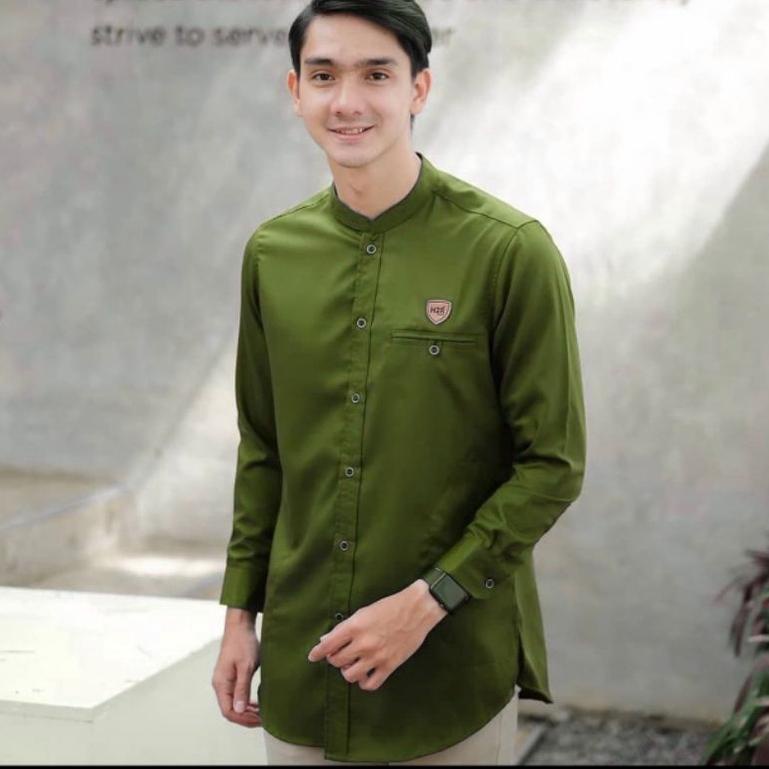 [EEK.22De22ᶠ] Koko kurta Turki Lengan Panjang - Kemeja Koko Turki Dewasa