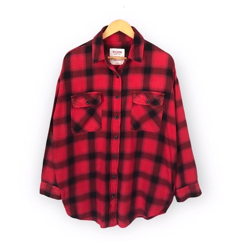 Kemeja veterano mossimo red black