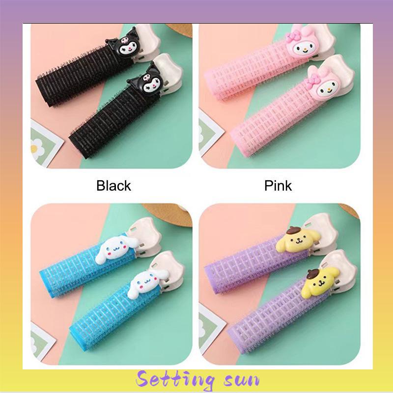 Sanrio Jepit Rambut Poni Keriting Bahan Plastik Gaya Vintage Korea Untuk Wanita Aksesori mode TN