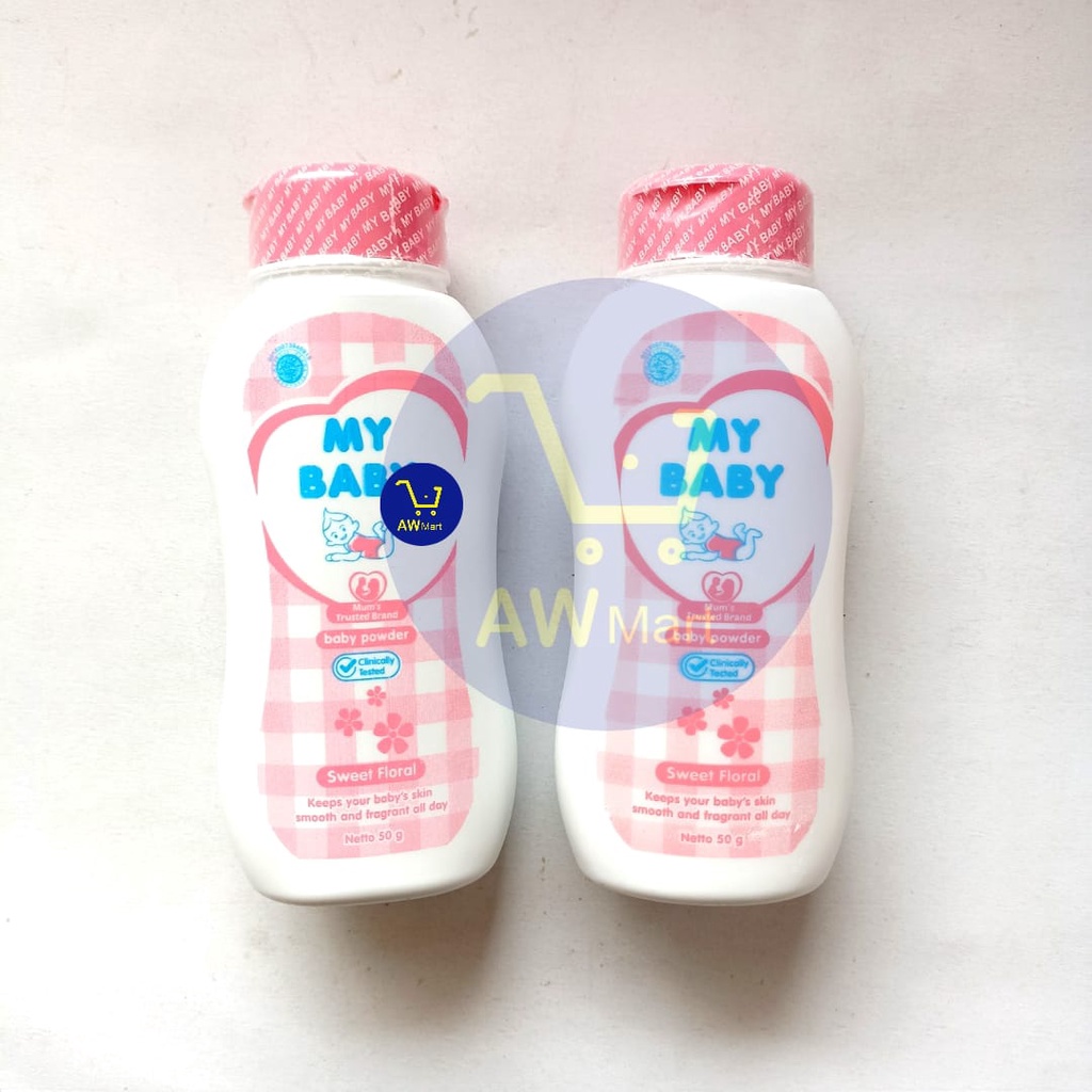 BEDAK MY BABY POWDER 50GR - BEDAK BAYI MY BABY 50GRAM