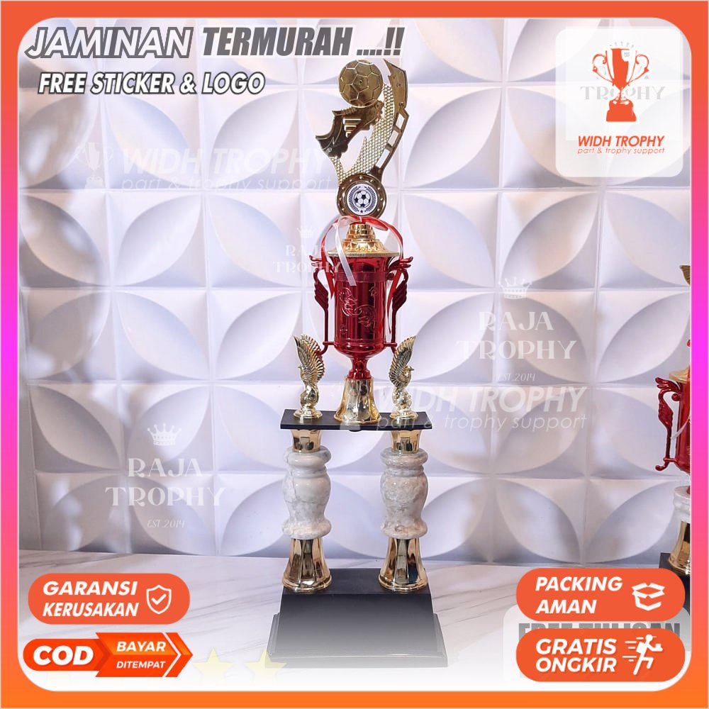 TROPHY PIALA  kaki 2 marmer onyx bola futsal