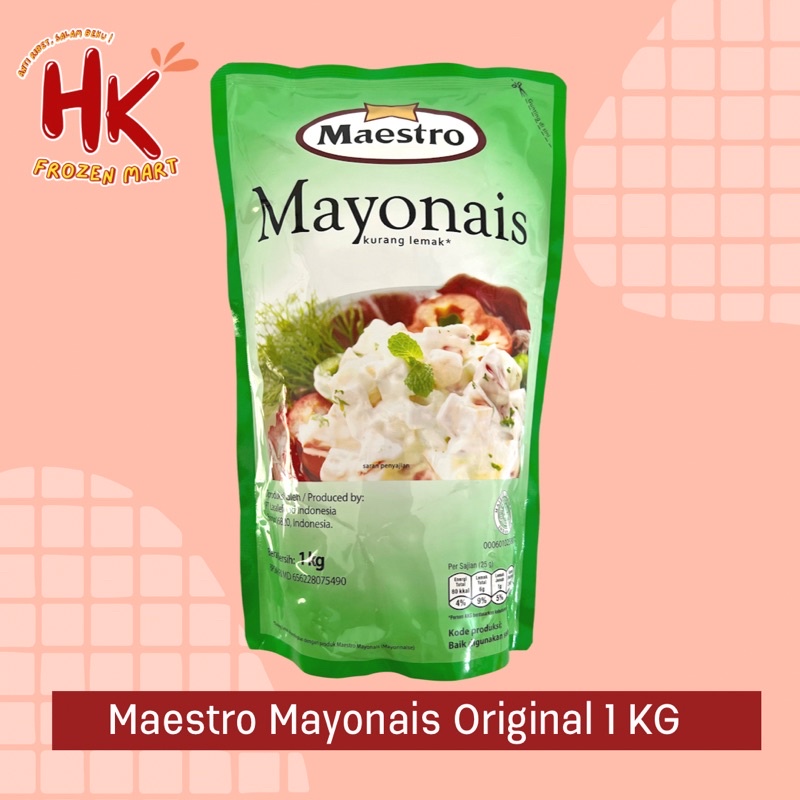 

Maestro Mayonais Original 1 kg / cheese sauce bbq teriyaki mc lewis mayo mamayo / HK Frozen Mart