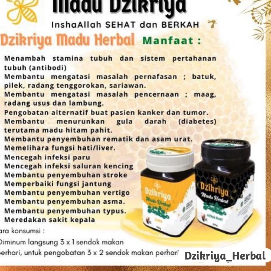 

(Q[4Q]♥☞) [VIA GOSEND] Madu DZIKRIYA ZIKRIYA ADZIKRIYA Herbal Hutan Sarang Pahit Super Murni Asli ( Agen Bekasi ) berkualitas