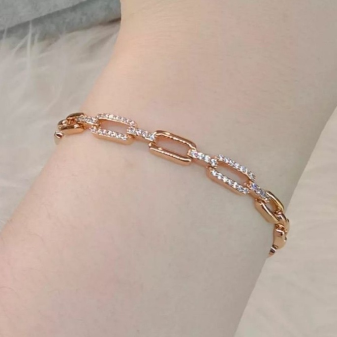 La Vienne - Gelang Rantai Titanium Wanita Anti Karat - Kamilah