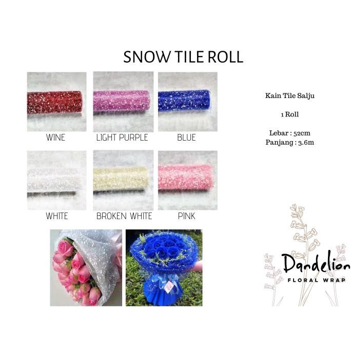 

[BISA COD] SNOW TILE ROLL KAIN TILE SALJU PER ROLL KAIN PEMBUNGKUS BUKET BUNGA