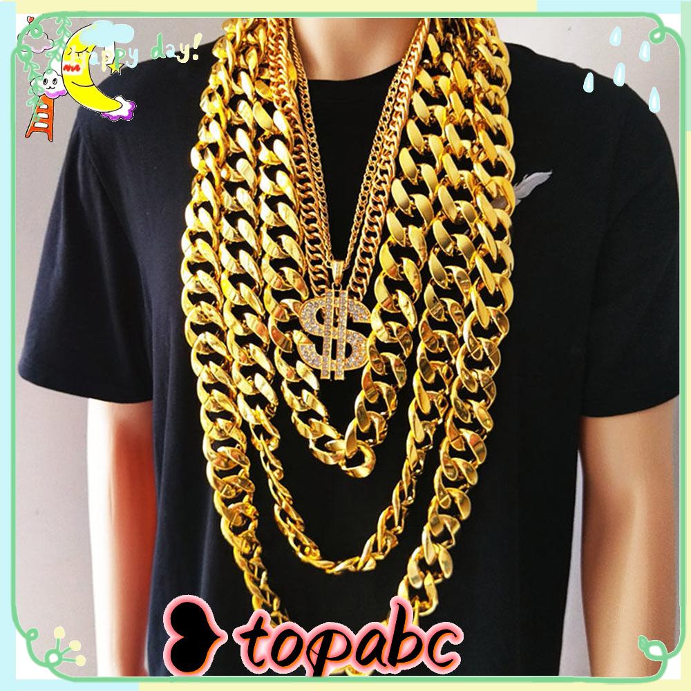 Kalung Rantai TOP Keren Unisex Perhiasan Pesta Rock Chunky Chain Hip Hop