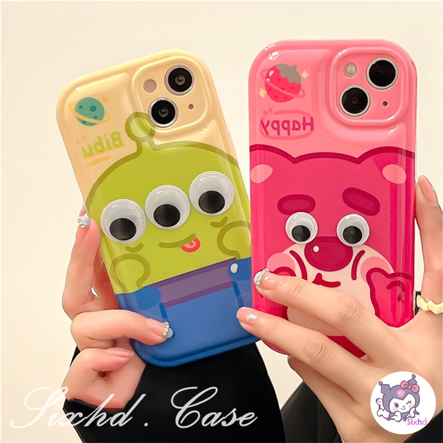Compatible For iPhone 14 13 12 11 Pro Max SE2020 X Xr Xs Max 8 7 6 6s Plus Cute Monster Bear Air Cushion Phone Case Soft TPU Shockproof Protective Cover