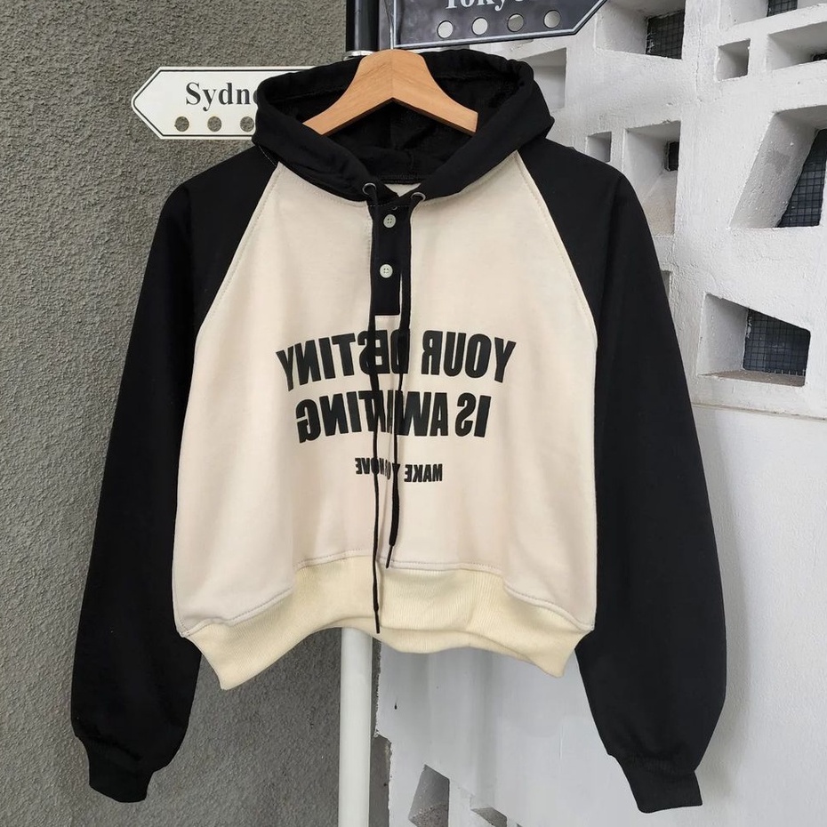 Hoodie Croope Your Destiny Wanita Outher Ala Korean Style