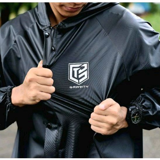 JAS HUJAN  RAINCOAT MANTOL  Pria Wanita Terbaik Bahan Pvc Tebal Anti Rembes by Gravity