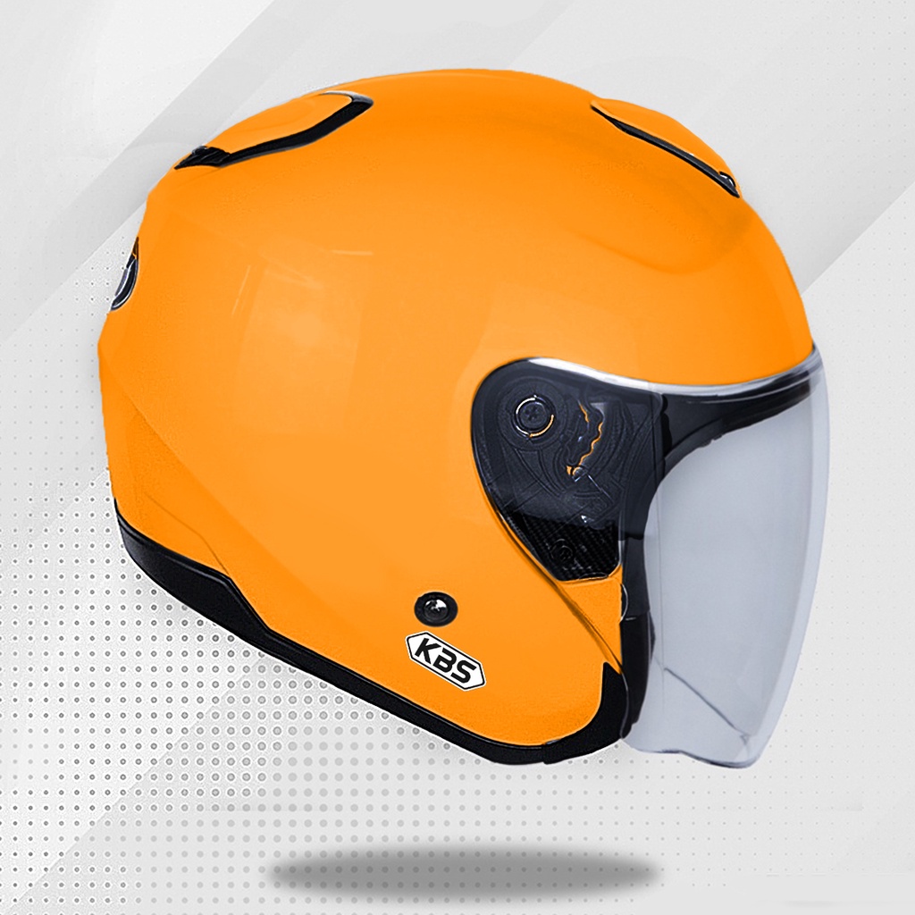 Helm KBS KYOTO ORANGE / Half Face SNI PREMIUM Untuk Pria Dan Wanita Dewasa COD