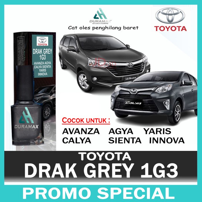 Cat Oles Mobil 1G3 Dark Grey Mica Metalic - Toyota Innova, Avanza, Calya, Agya - AVANZA