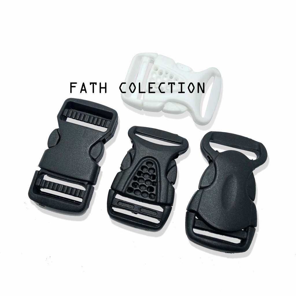 BUCKLE TAS / KUNCI SODOK TAS 2.5 CM / KUNCI SLOT PLASTIK PP