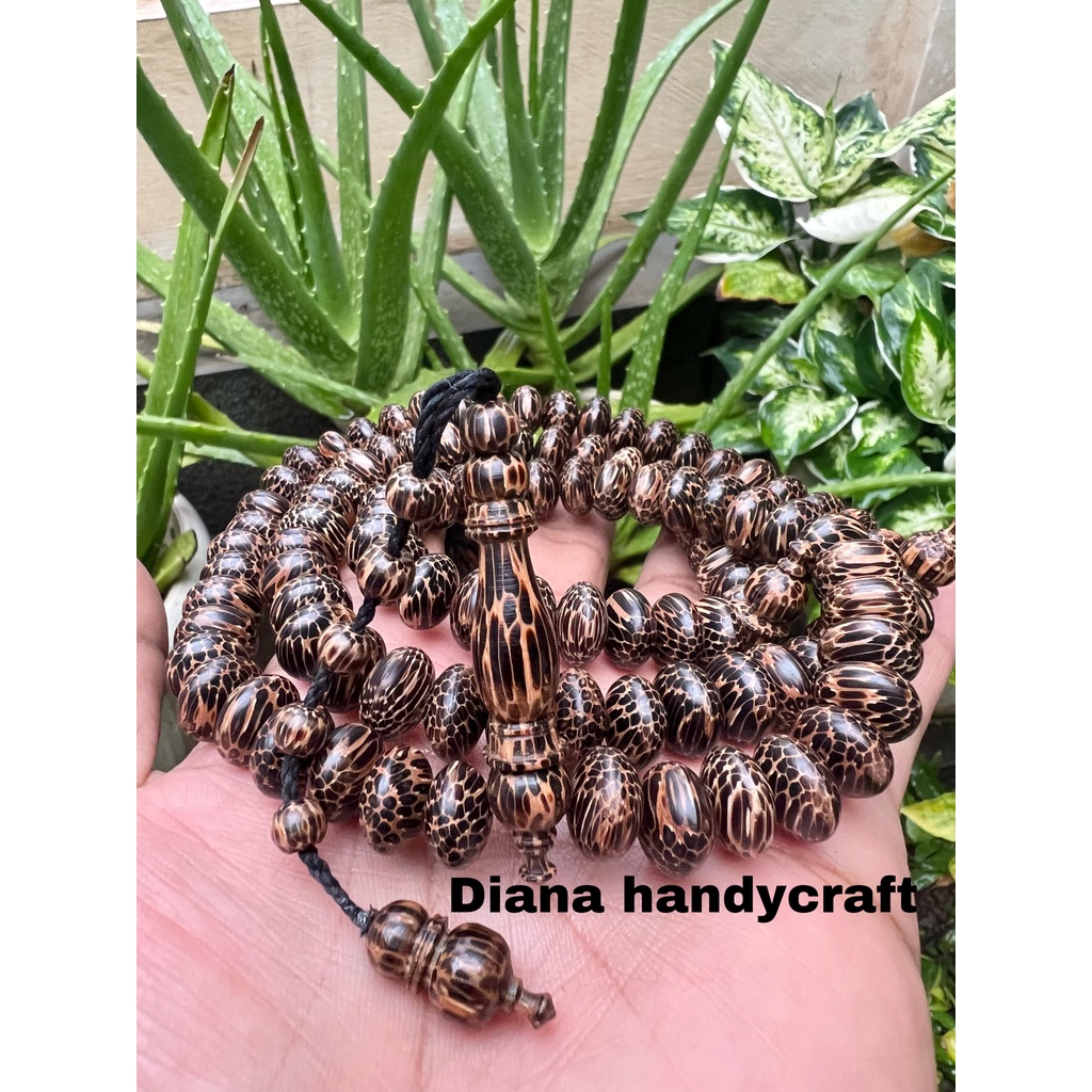 Tasbih Kayu Liwung model pipih