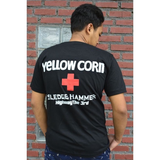 Kaos Motor Yellow Corn Hitam Baju Yellow Corn Hitam