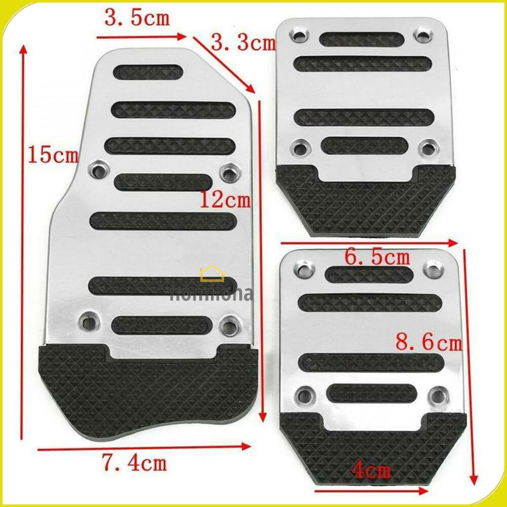 R SPORTS Cover Aluminium Pedal Gas Rem Kopling Mobil - XB-373