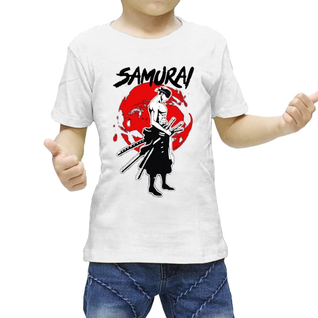 kaos anak laki motif samuray terbaru keren