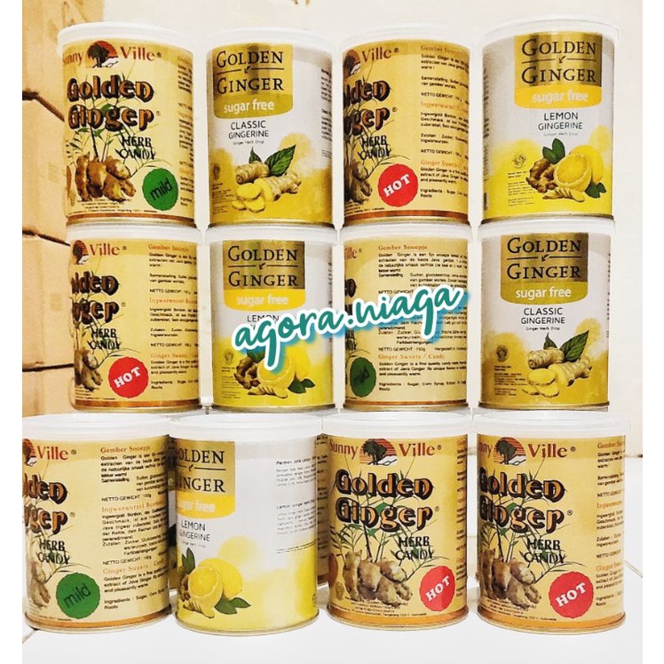

Golden Ginger Sunny Ville Candy / Golden Ginger Sugar Free - Permen Jahe