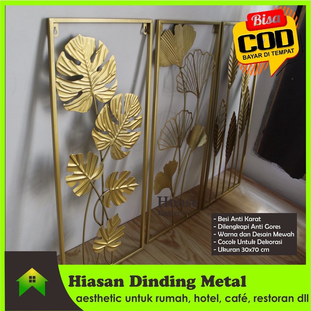 Jual Hiasan Dinding Gantung Modern Dekorasi Ruang Tamu Metal Besi Warna