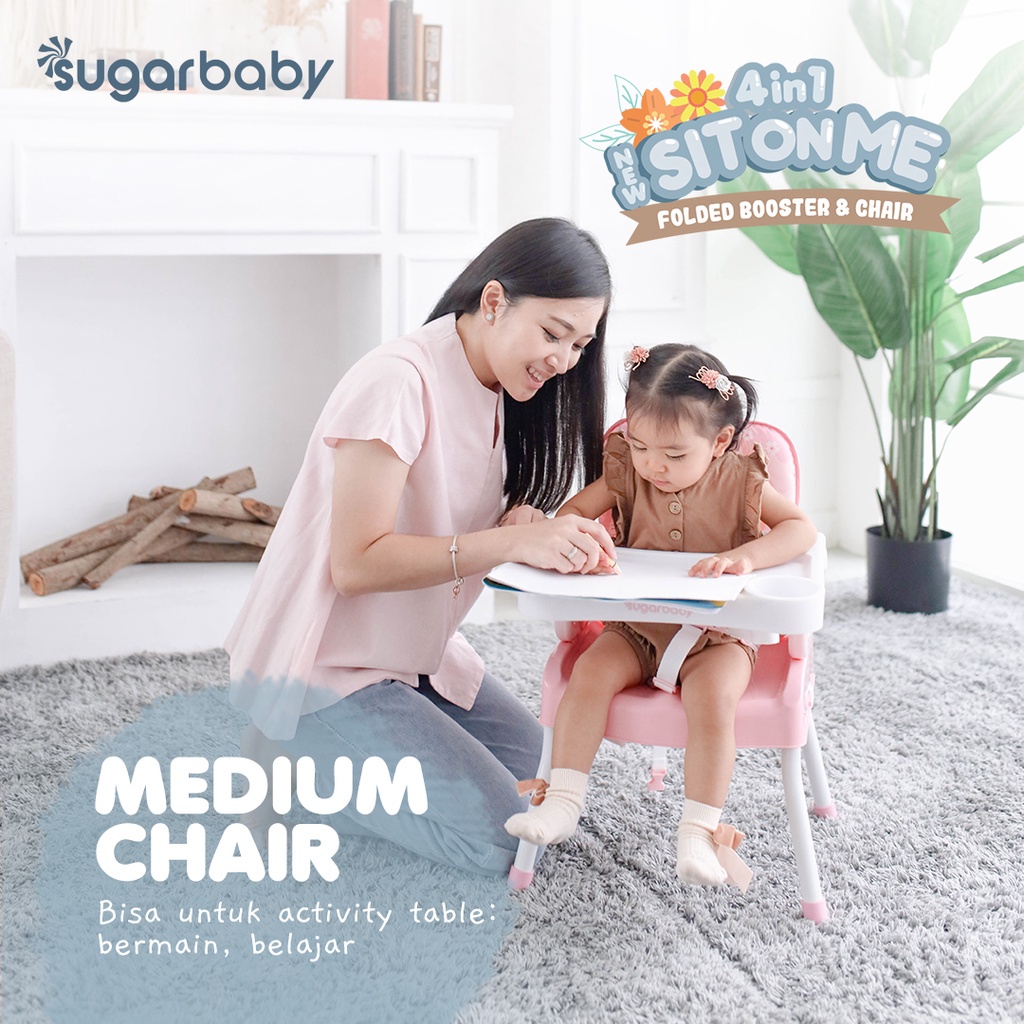 SUGAR BABY 4IN1 SITONME FOLDED BOOSTER &amp; CHAIR